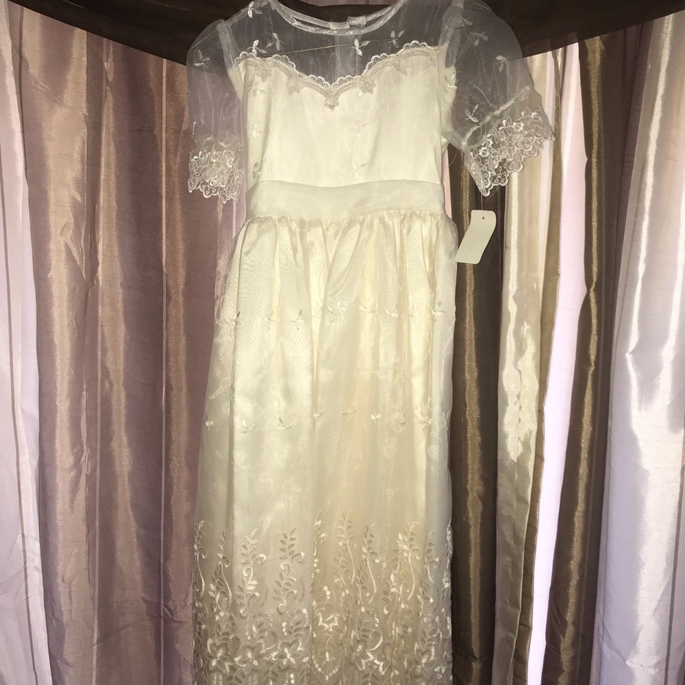 Girls Ivory Dress